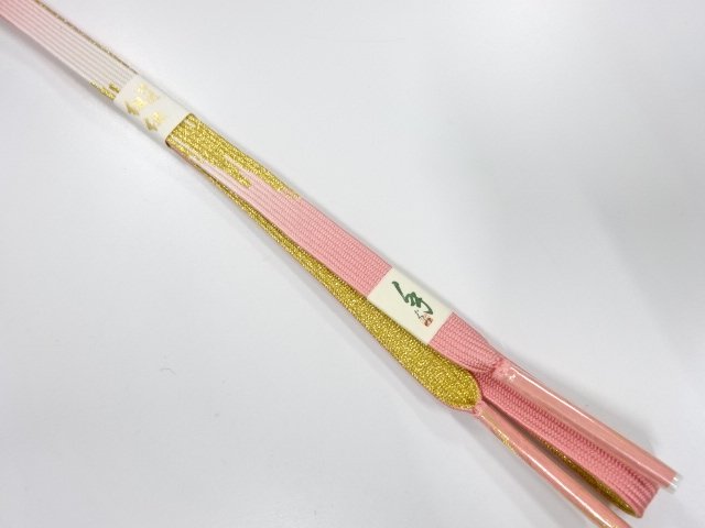 JAPANESE KIMONO / UNUSED KOREI HAND-TIED OBIJIME